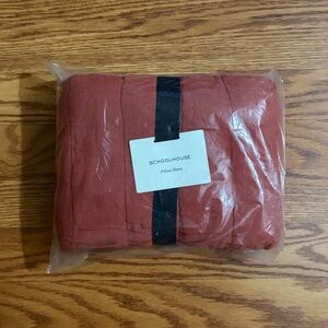 NEW Schoolhouse Channeled Cotton King Pillow Sham